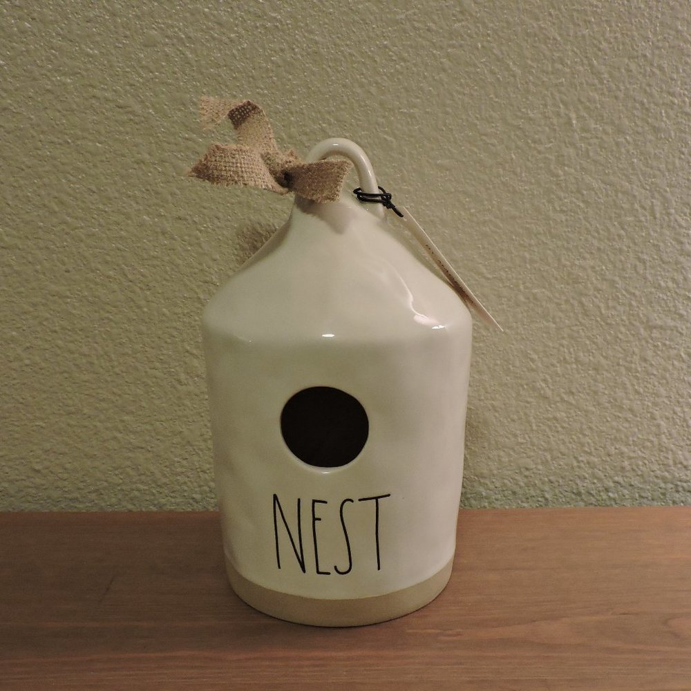 Rae Dunn "Nest" Round Birdhouse Artisan Collection
